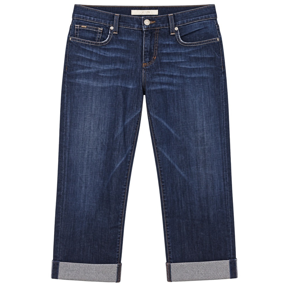 Joe's Jeans Designer Sample Dark Wash Cuffed Cropped Jeans